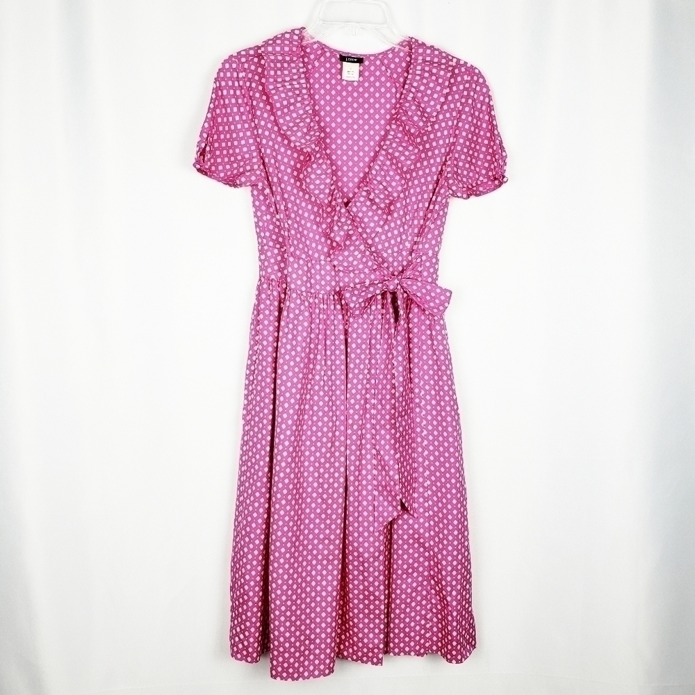 J. CREW printed silk Fontana dress